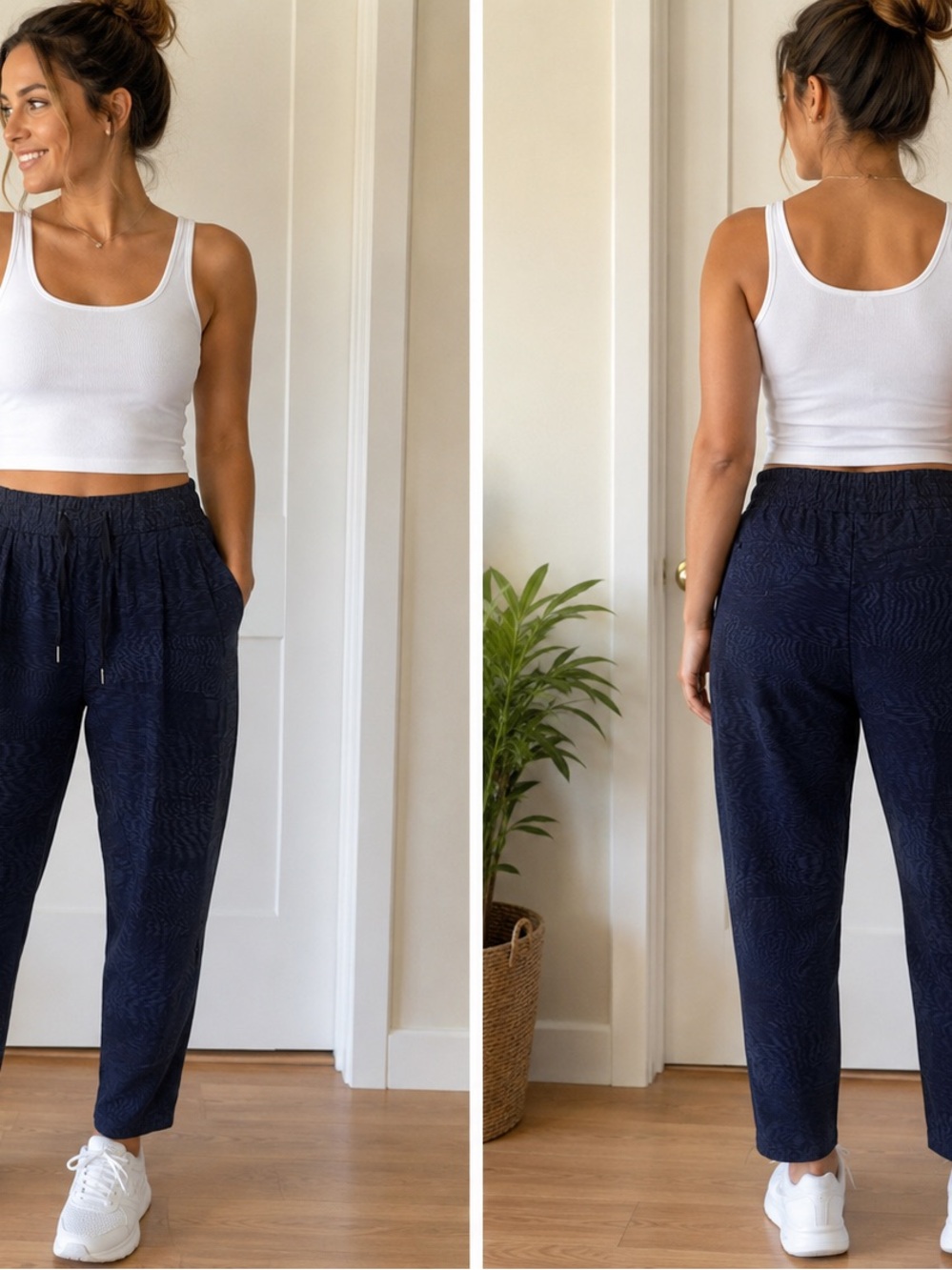 Lululemon Dance Studio Pants- Dark Navy Jacquard-Size 8